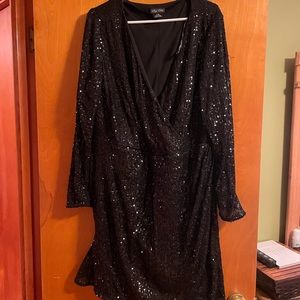 City Chic L 20 Sparkle Dress